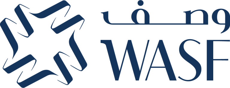 Wasf Logo blue color Logo of Wassf website